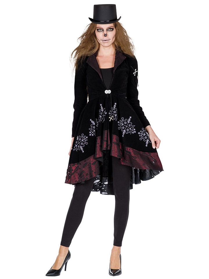 Party x People Płaszcz kostiumowy "Voodoo" w kolorze czarnym rozmiar: 48