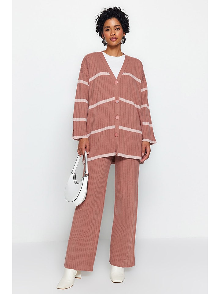 trendyol 2-częściowy zestaw w kolorze szaroróżowym rozmiar: L