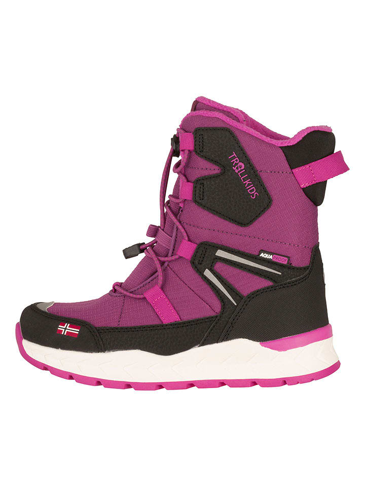 Trollkids Botki zimowe "Nordkapp XT" w kolorze jagodowym rozmiar: 33
