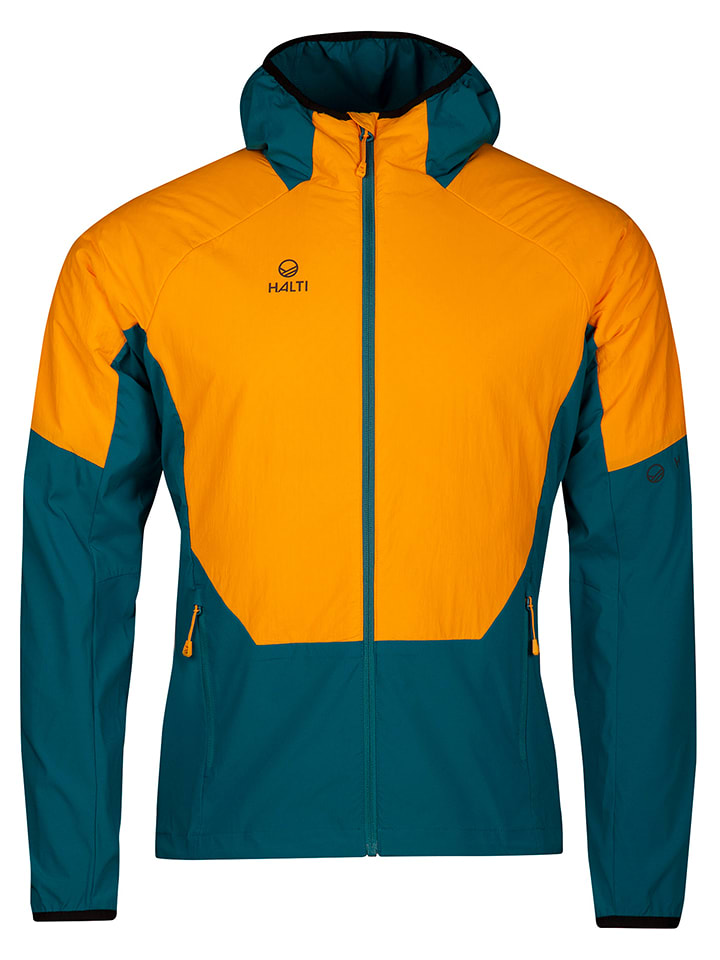 Halti Kurtka funkcyjna "Crust" w kolorze żółto-turkusowym rozmiar: XXL