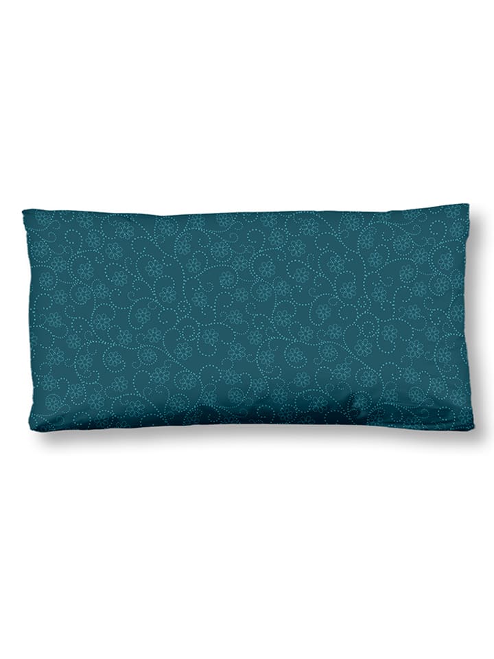 Hip Satynowa poszewka "Zarha" w kolorze morskim na poduszkę rozmiar: 40x80 cm