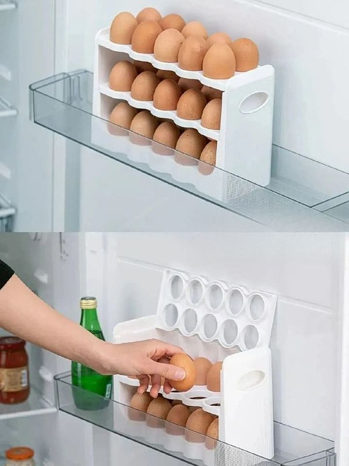 Violeta Home Pojemnik w kolorze białym na jajka - 27 x 17 x 10 cm rozmiar: onesize