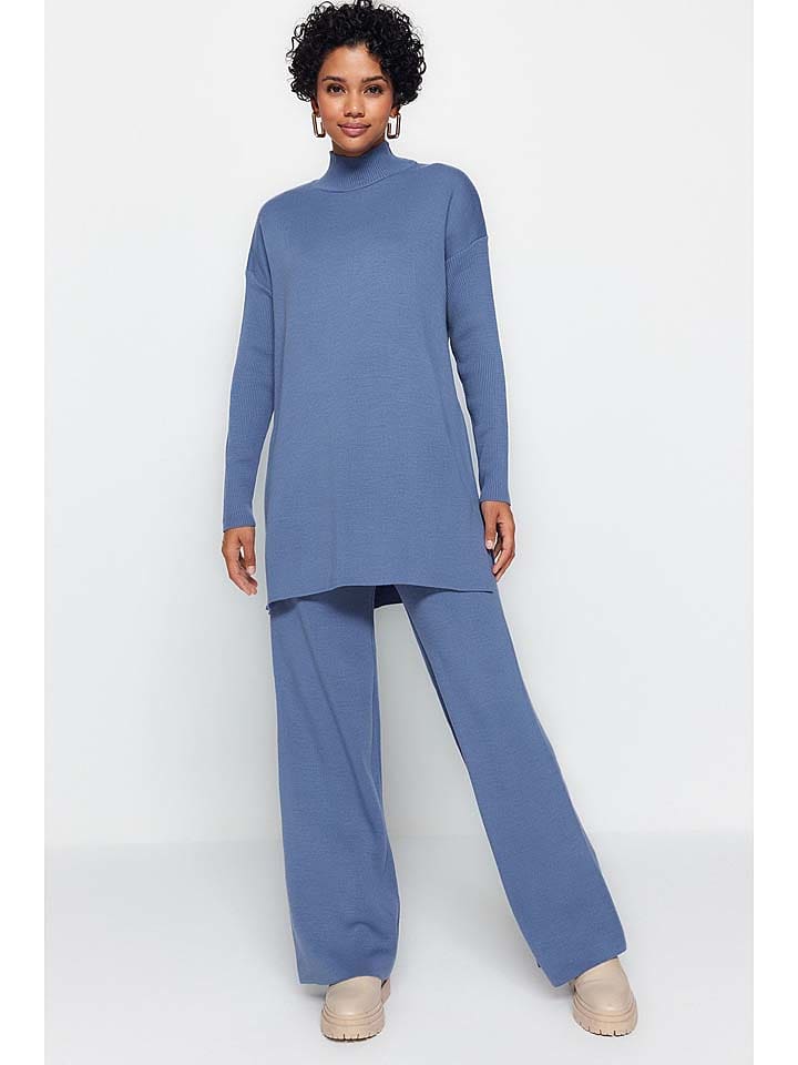 trendyol 2-częściowy zestaw w kolorze niebieskim rozmiar: L