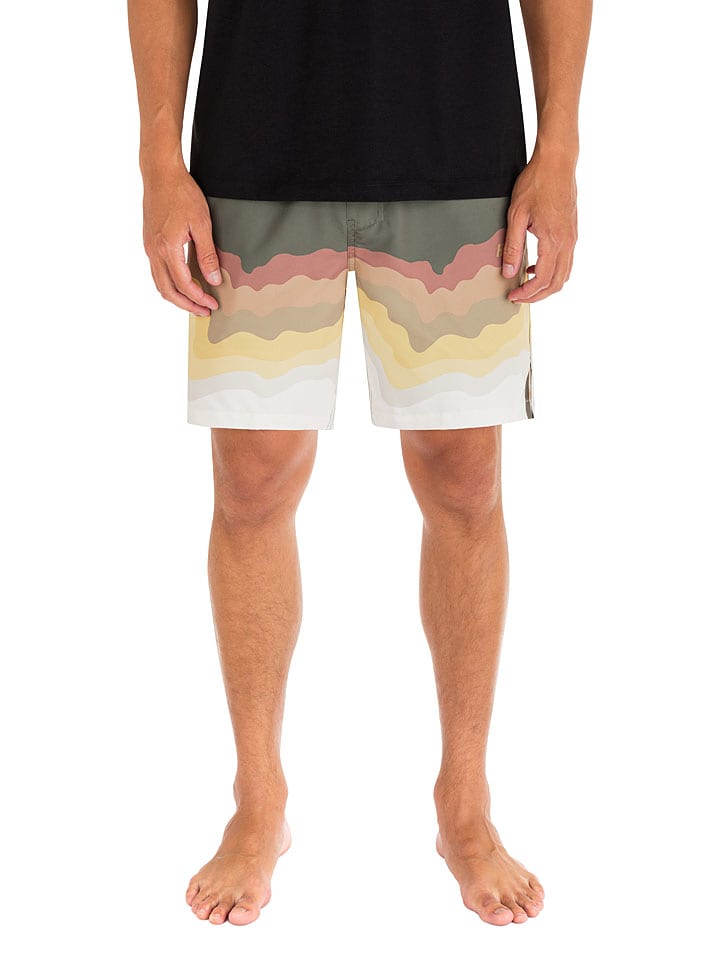 Hurley Szorty kąpielowe w kolorze khaki ze wzorem rozmiar: XXL