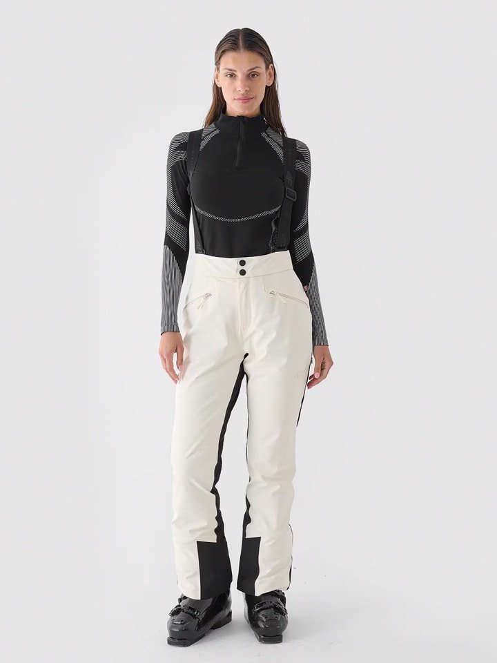 4F Spodnie narciarskie w kolorze kremowym rozmiar: S