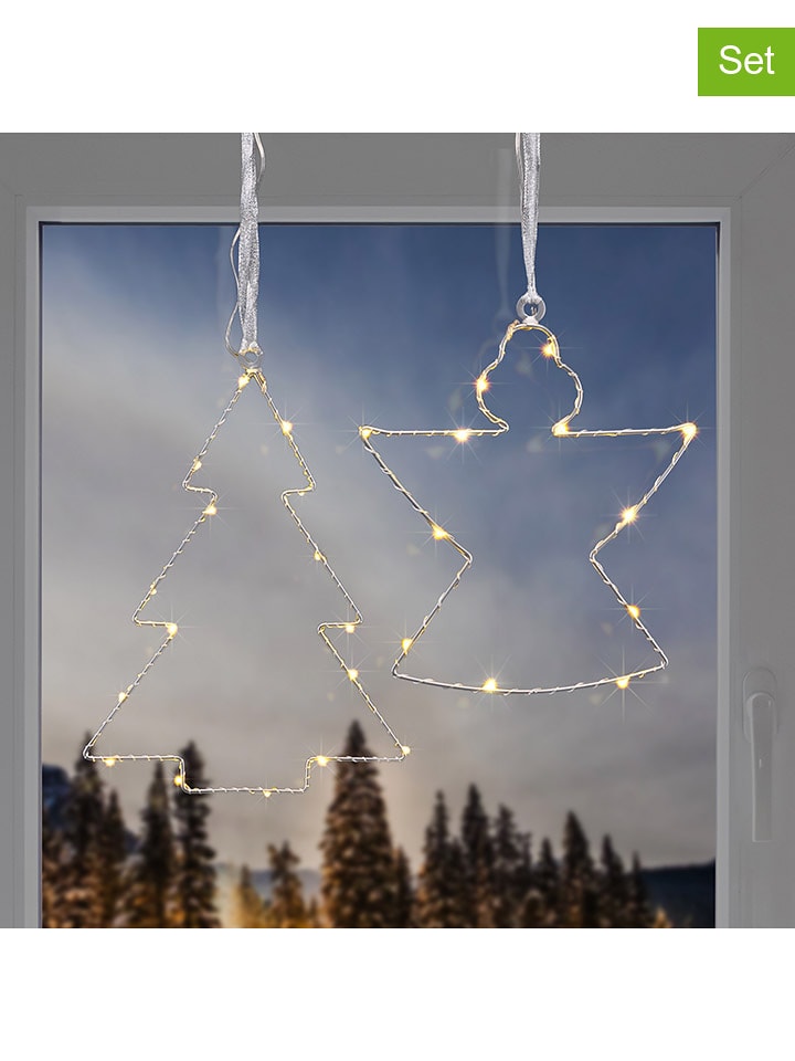 Hollybell Dekoracyjne lampy LED (2 szt.) w kolorze ciepłej bieli rozmiar: onesize