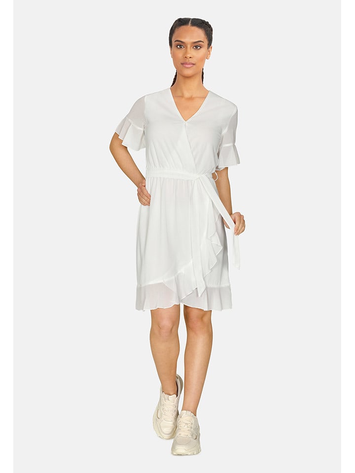 SisterS point Sukienka w kolorze białym rozmiar: M