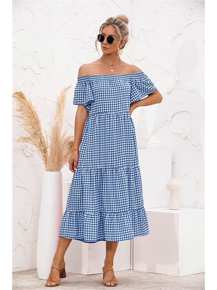 Ariel Tesoro Sukienka w kolorze niebiesko-białym rozmiar: 38