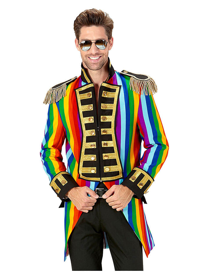 Carnival Party Blezer kostiumowy "Rainbow Parade Coat" ze wzorem rozmiar: M