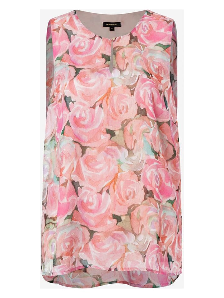 More & More Bluzka w kolorze jasnoróżowo-zielonym rozmiar: 44