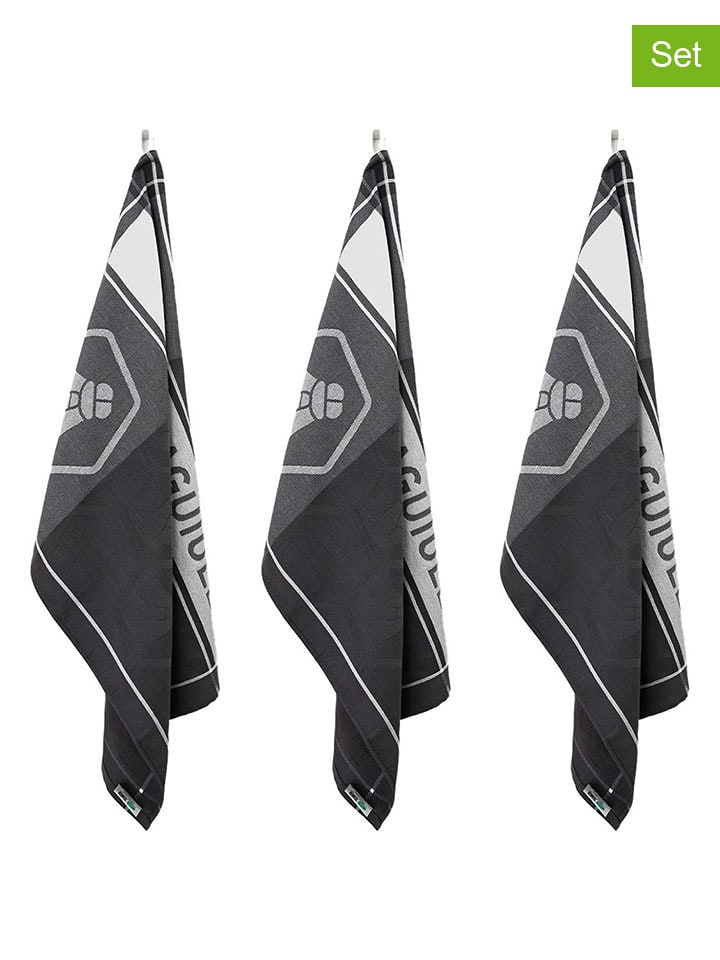 Laguiole Ściereczki (3 szt.) "Collection Miel" w kolorze szarym do naczyń - 70 x 50 cm rozmiar: onesize