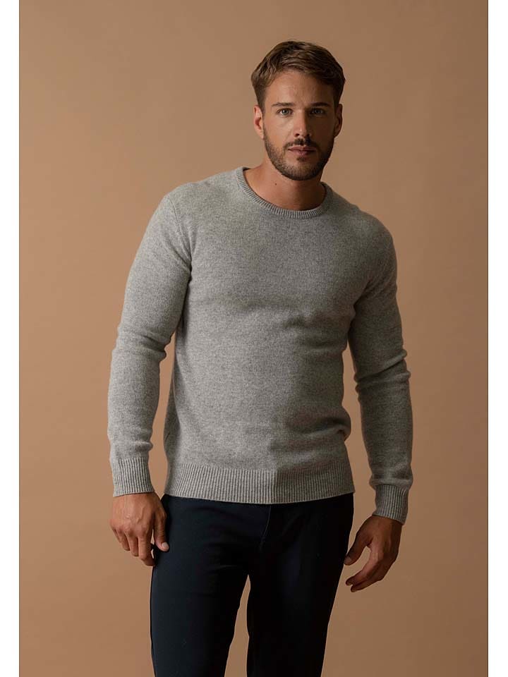 Perfect Cashmere Kaszmirowy sweter w kolorze szarym rozmiar: XXL