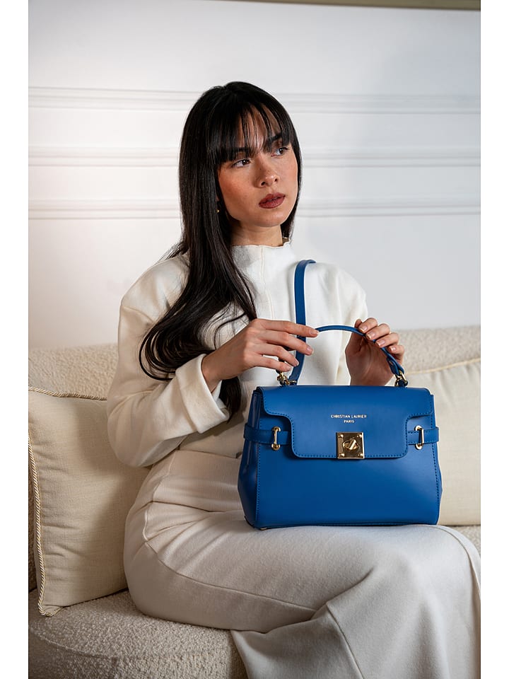 Christian Laurier Skórzana torebka "Swang" w kolorze niebieskim - 28 x 20 x 11 cm rozmiar: onesize