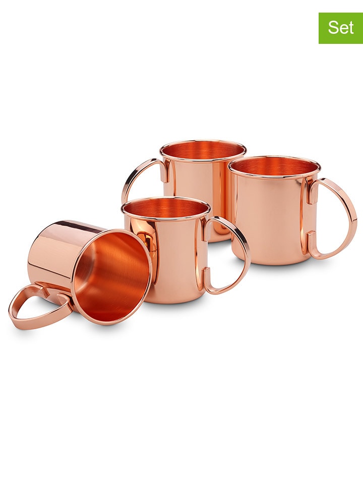 Echtwerk Kubki (4 szt.) w kolorze miedzianym do koktajli - 500 ml rozmiar: onesize