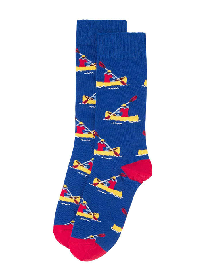 Happy Socks Skarpety "Canoa" w kolorze niebiesko-różowym rozmiar: 41-46