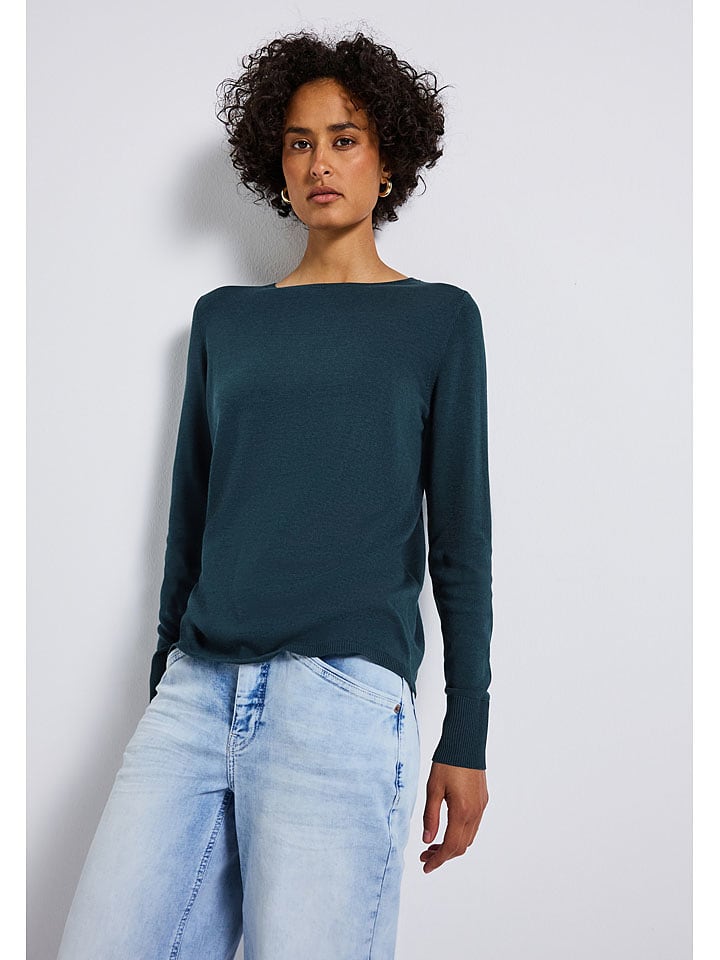 Street One Sweter w kolorze granatowym rozmiar: 38