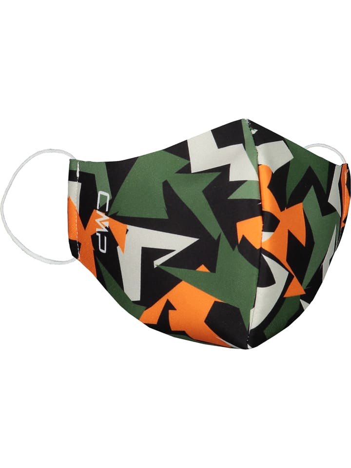 CMP Maseczka dziecięca w kolorze oliwkowo-pomarańczowym rozmiar: onesize