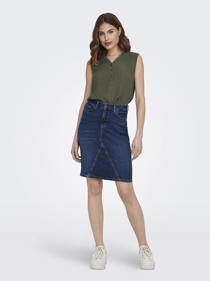 ONLY Top "Jette" w kolorze khaki rozmiar: 42