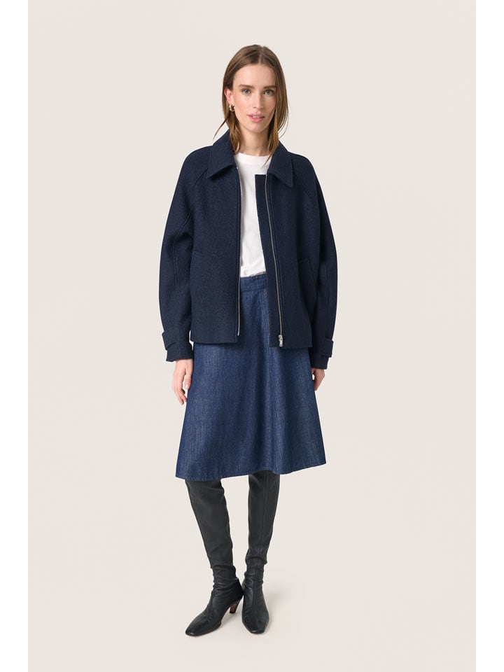 Soaked in Luxury Kurtka koszulowa w kolorze granatowym rozmiar: XL