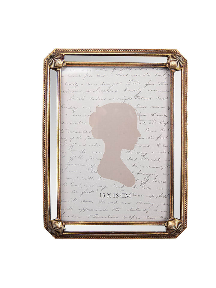 Clayre & Eef Ramka w kolorze złotym na zdjęcia - 16 x 21 cm rozmiar: onesize