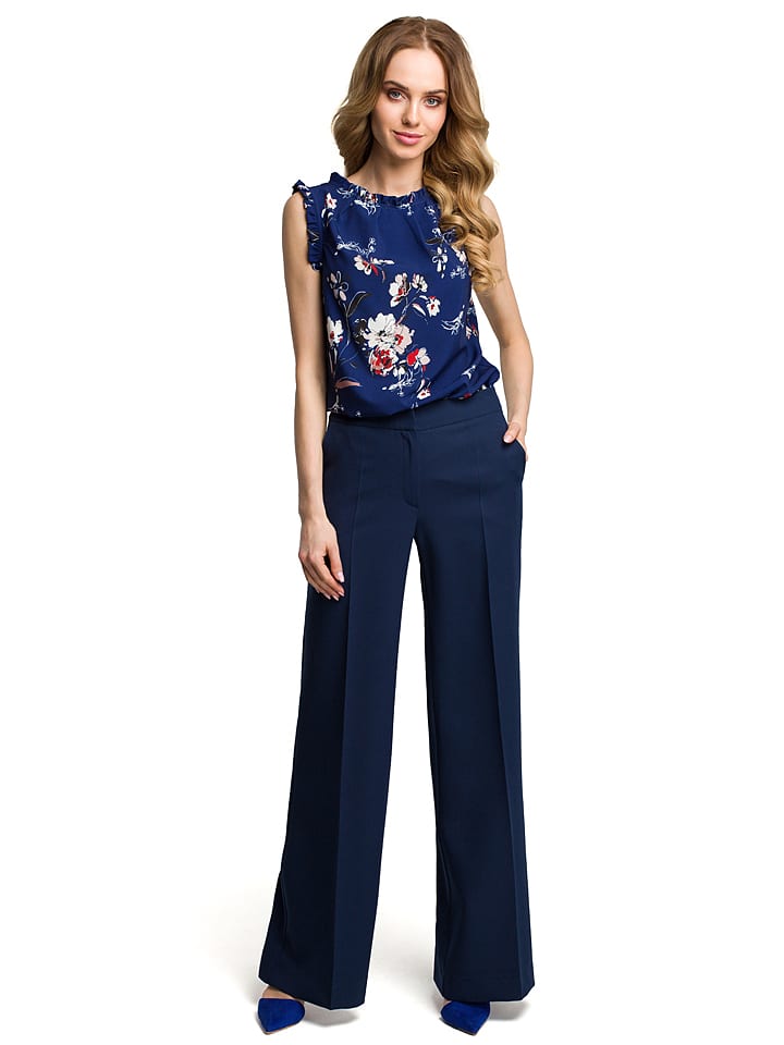 made of emotion Spodnie w kolorze granatowym rozmiar: S