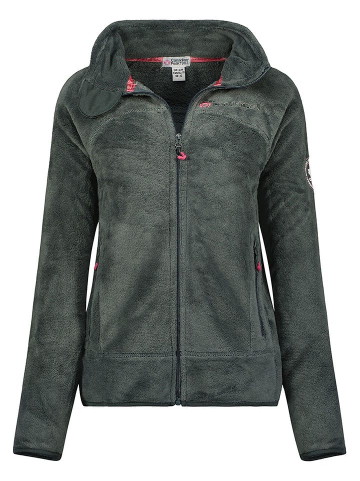 Canadian Peak Kurtka polarowa "Udilas" w kolorze antracytowym rozmiar: 176