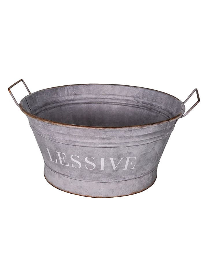 Anticline Kosz "Lessive" w kolorze srebrnym na pranie - 45,5 x 23 cm rozmiar: onesize