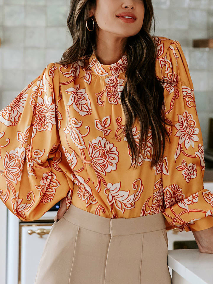 LA Angels Bluzka w kolorze musztardowym rozmiar: S