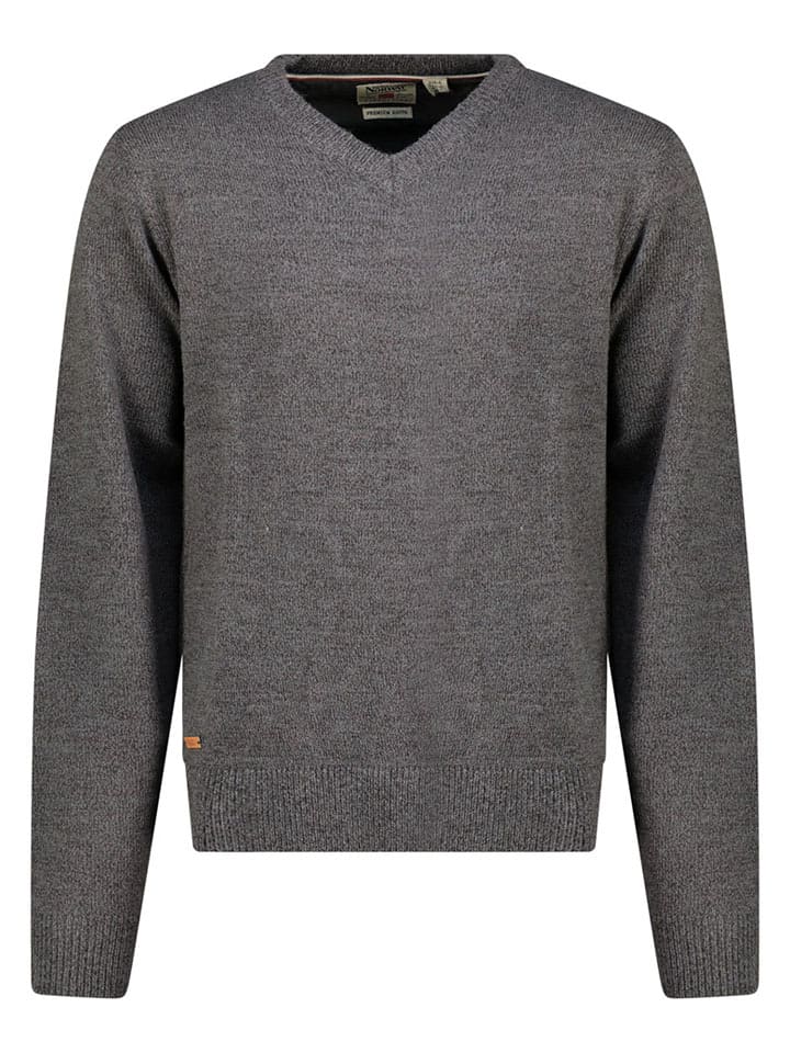 Geographical Norway Sweter "Froste" w kolorze szarym rozmiar: 3XL