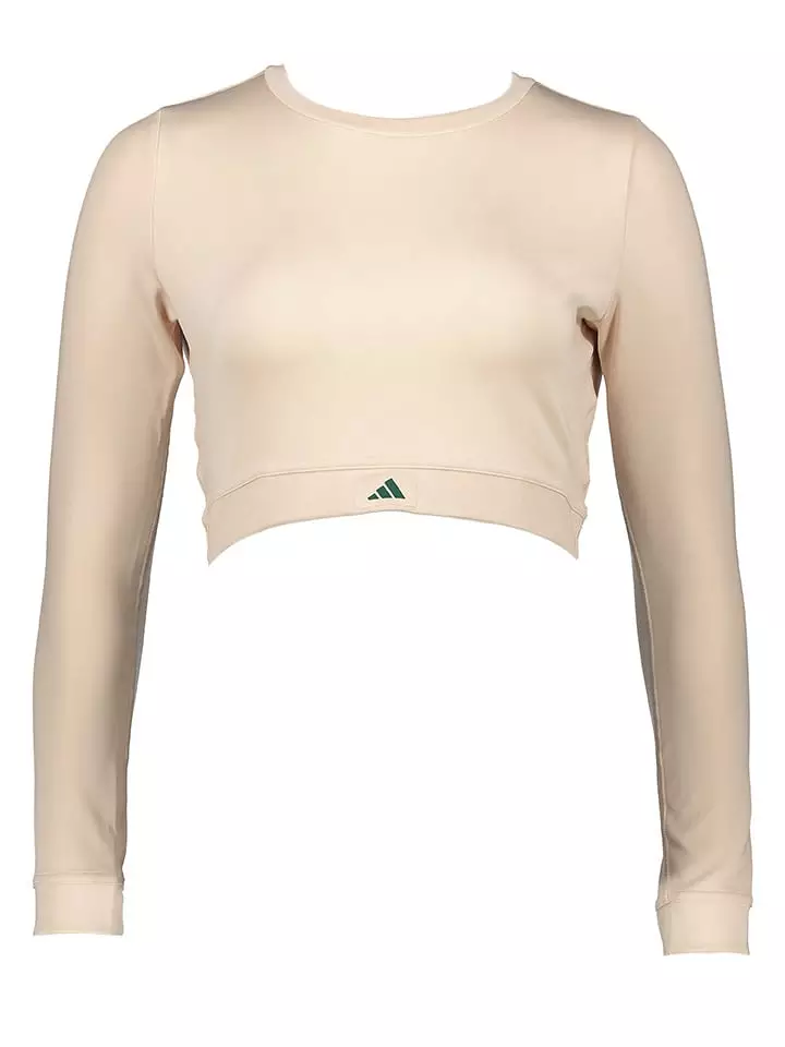 adidas Koszulka sportowa w kolorze beżowym rozmiar: L