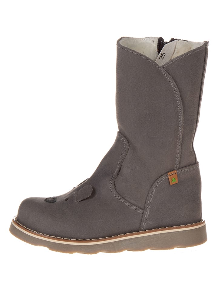 El Naturalista Skórzane kozaki zimowe w kolorze szarym rozmiar: 28