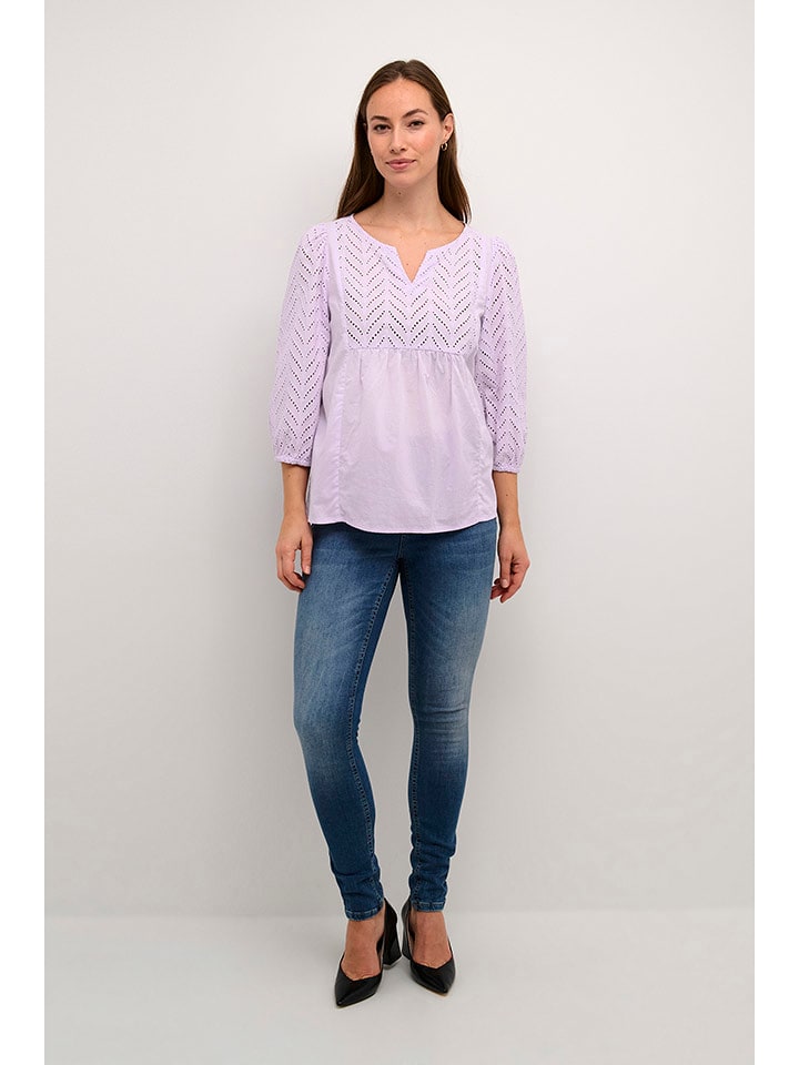 CULTURE Bluzka w kolorze lawendowym rozmiar: XL