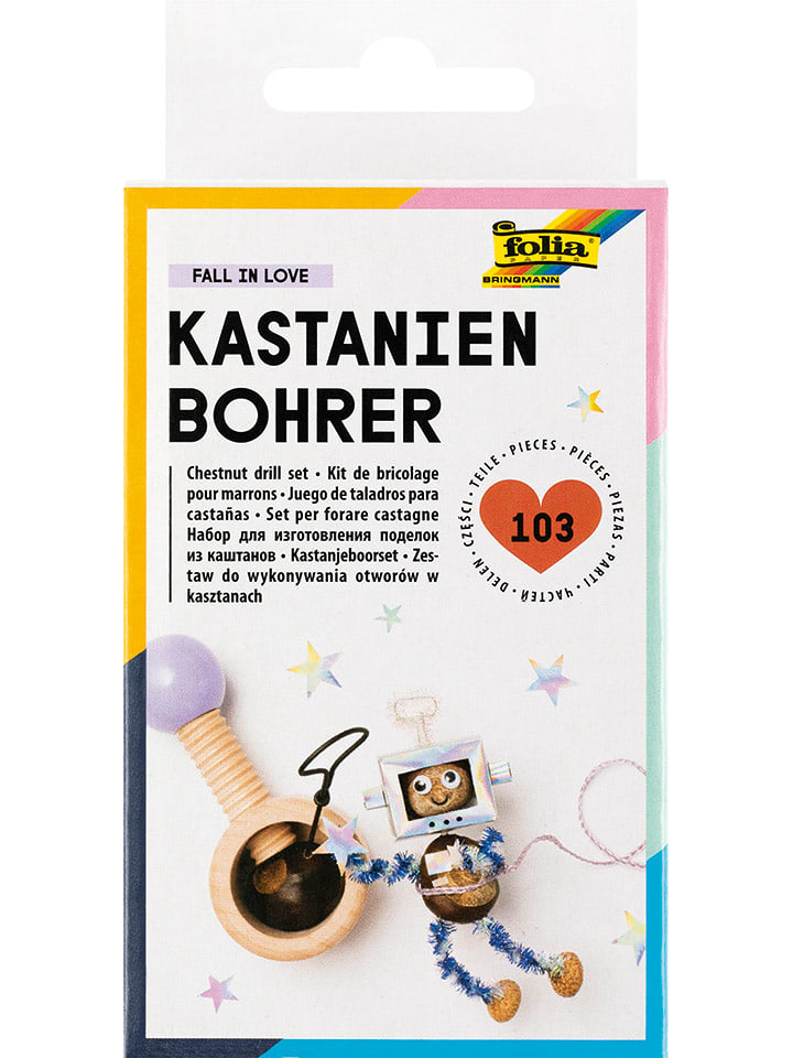 folia PAPER Zestaw do wykonywania otworów w różnych kolorach z drewna rozmiar: onesize