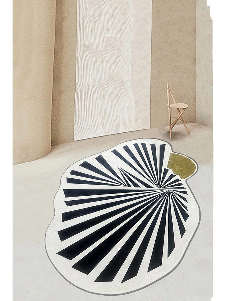 Conceptum Hypnose Dywan "Sharpener" w kolorze czarno-białym rozmiar: 80x150 cm