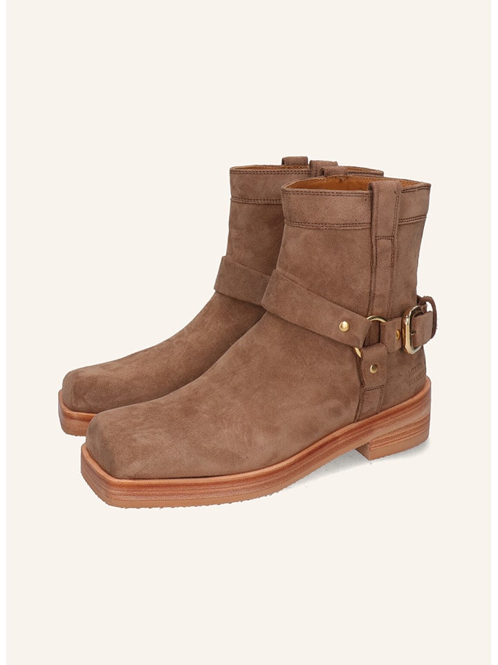 MELVIN & HAMILTON Skórzane botki "Sadie 2" w kolorze jasnobrązowym rozmiar: 40