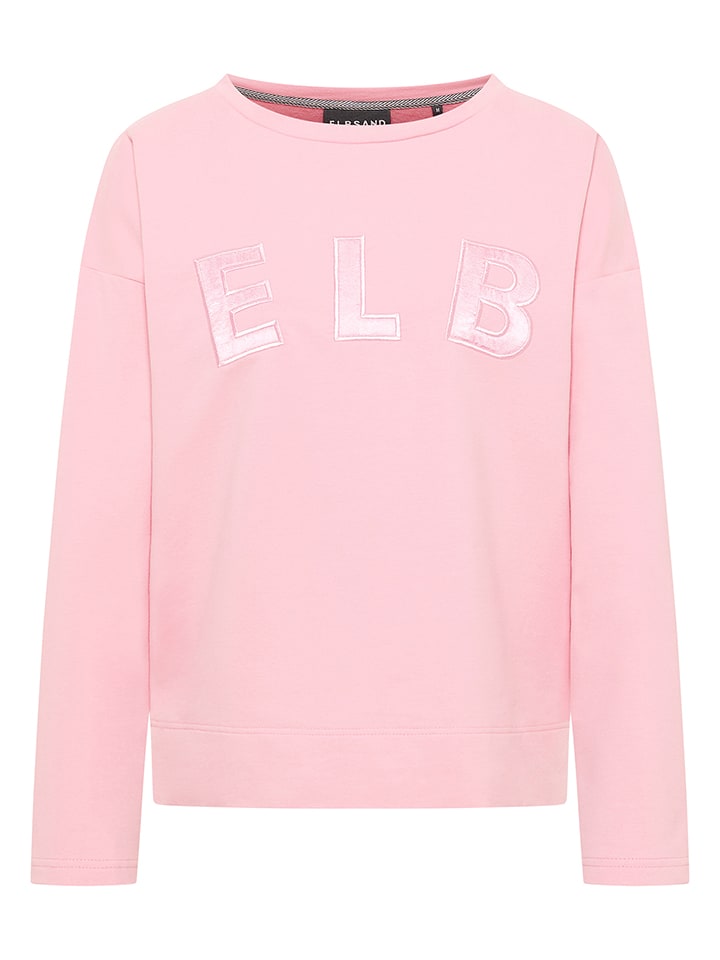 ELBSAND Bluza "Aleah" w kolorze jasnoróżowym rozmiar: L