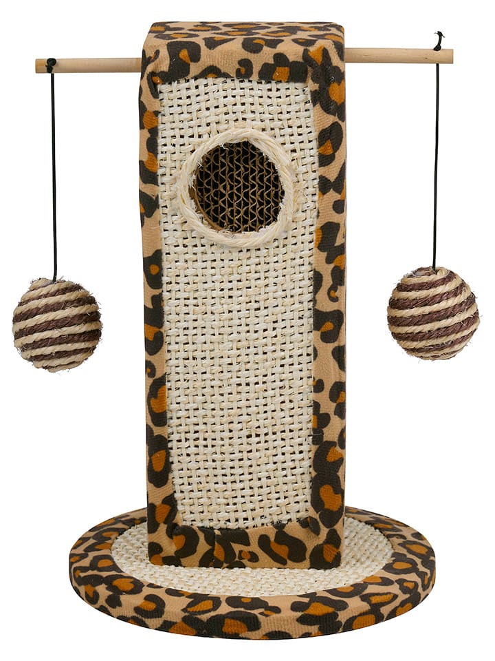 Edco Drapak w kolorze beżowo-jasnobrązowym dla kota - 21 x 30 x 20 cm rozmiar: onesize