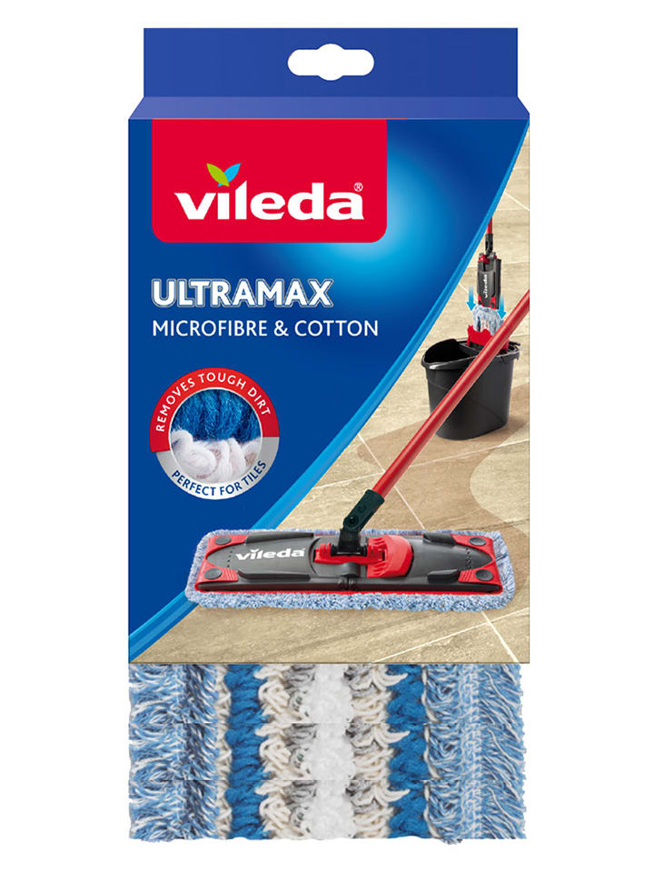 Vileda Nakładki "Ultramax Microfibre & Cotton" w kolorze niebieskim rozmiar: onesize