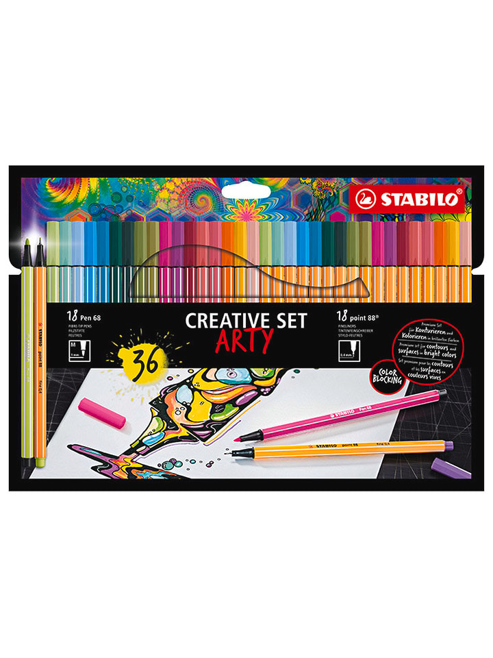 STABILO 36-częściowy zestaw "STABILO point 88 & Pen 68 - ARTY" rozmiar: onesize