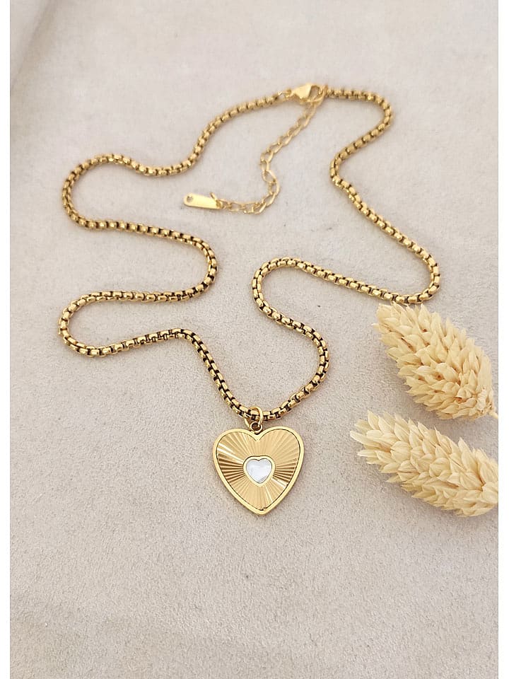 Nakkash Pozłacany naszyjnik z zawieszką - dł. 42 cm rozmiar: onesize