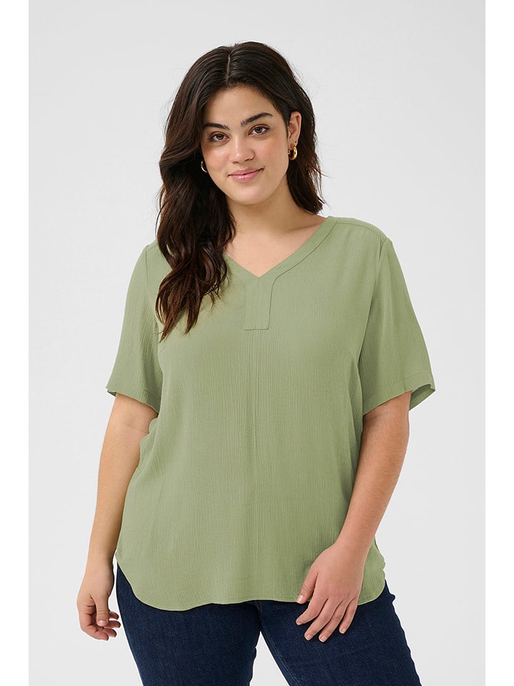 Kaffe Bluzka w kolorze oliwkowym rozmiar: 44