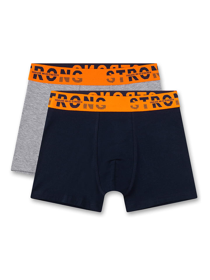 Sanetta Bokserki (2 pary) w kolorze szaro-czarnym rozmiar: 164