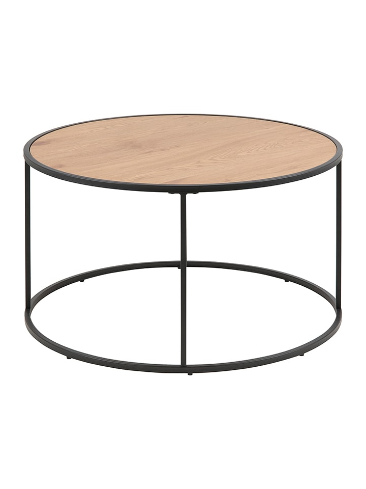 Actona Ława "Seaford" w kolorze jasnobrązowo-czarnym - wys. 45 cm rozmiar: onesize