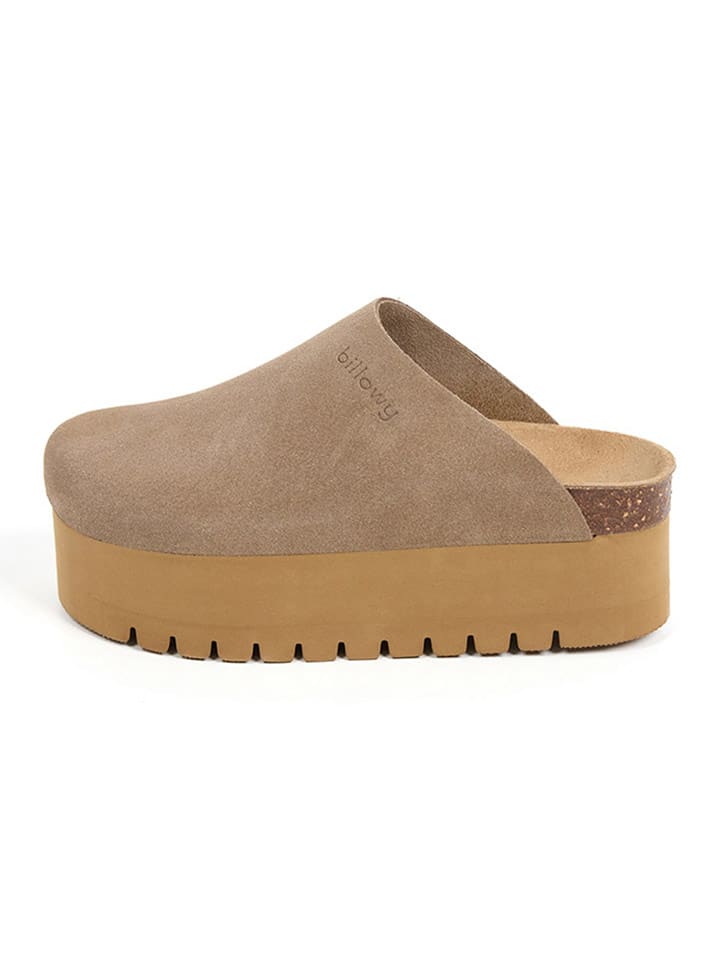 billowy Skórzane chodaki w kolorze jasnobrązowym rozmiar: 38