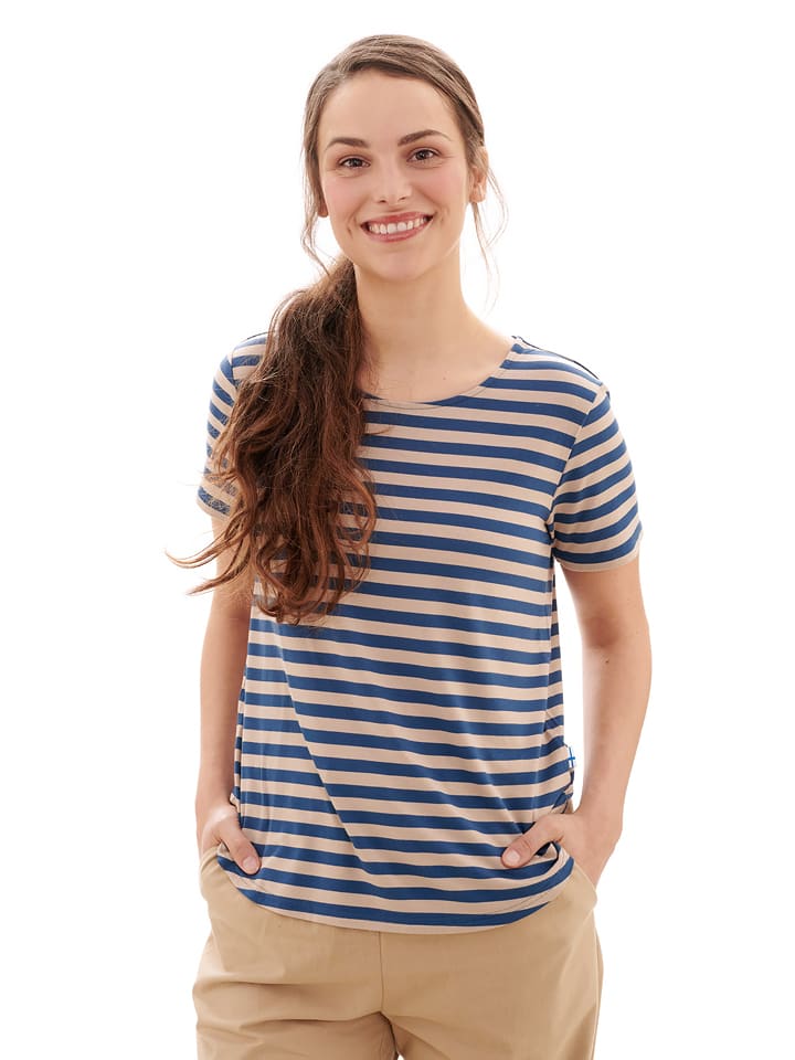 finside Koszulka "Mekkoli" w kolorze niebiesko-beżowym rozmiar: 42