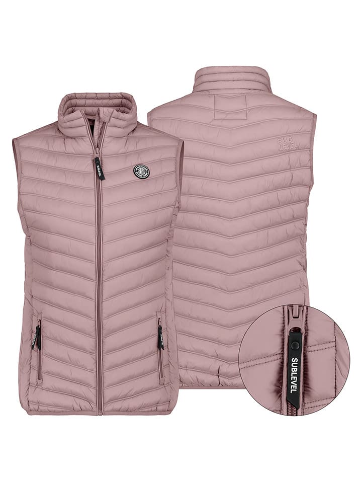 Sublevel Kamizelka pikowana w kolorze jasnoróżowym rozmiar: M