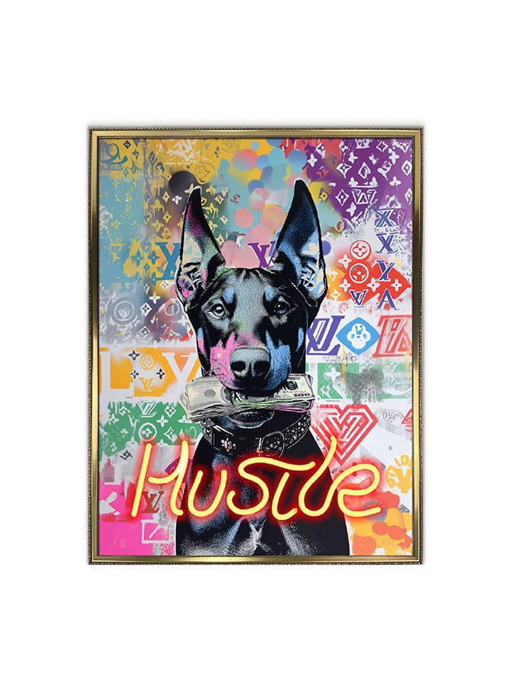 Orangewallz Druk artystyczny LED "Hustle" rozmiar: 60x80 cm