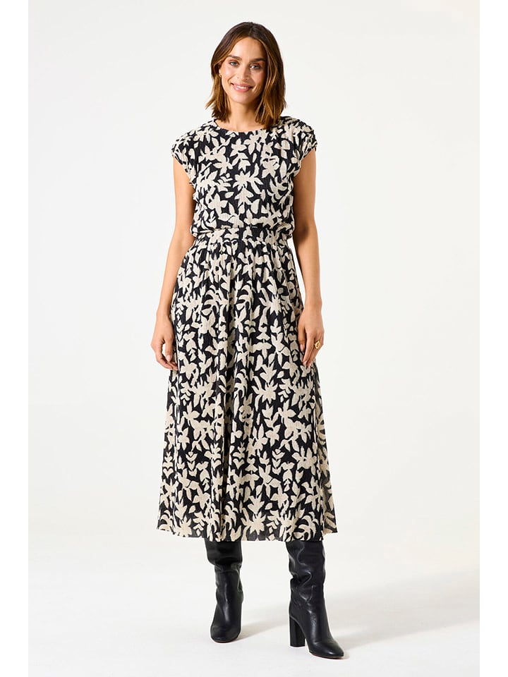 Garcia Top w kolorze kremowo-czarnym rozmiar: XS