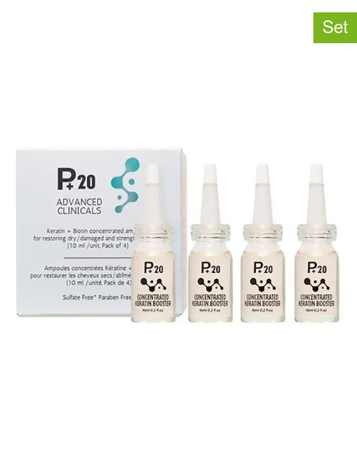 Peptid+ Ampułki (4 szt.) "P+20 - anti hair loss" do pielęgnacji włosów - po 10 ml rozmiar: onesize