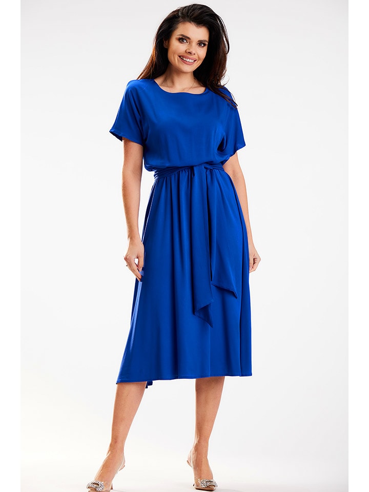 Awama Sukienka w kolorze niebieskim rozmiar: S